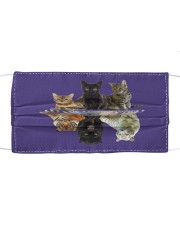 Cats Reflection Gift Friend Cat Lovers Cut Tiger Cloth face mask thumbnail