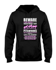BEWARE I RIDE HORSES HORSEBACK RIDER S Hooded Sweatshirt thumbnail