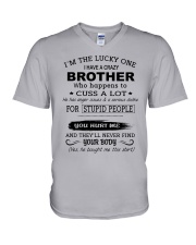 BROTHER- CUSS A LOT V-Neck T-Shirt tile