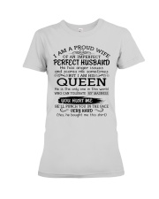I AM A PROUD WIFE OF AN IMPERFECT PERFECT HUSBAND Premium Fit Ladies Tee thumbnail