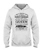 I AM A PROUD WIFE OF AN IMPERFECT PERFECT HUSBAND Hooded Sweatshirt front