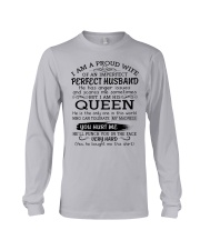 I AM A PROUD WIFE OF AN IMPERFECT PERFECT HUSBAND Long Sleeve Tee thumbnail