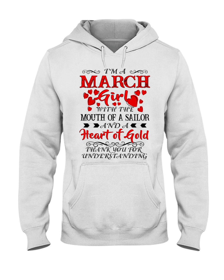 A HEART OF GOLD MARCH Hooded Sweatshirt