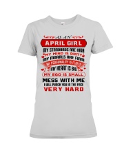 MY MIND IS DIRTY April Premium Fit Ladies Tee thumbnail