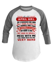 MY MIND IS DIRTY April Baseball Tee thumbnail