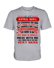 MY MIND IS DIRTY April V-Neck T-Shirt thumbnail