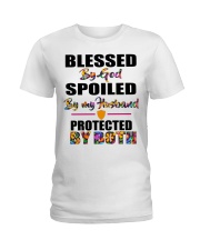 BLESSED BY GOD SPOILED BY HUSBAND Ladies T-Shirt thumbnail