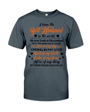 I HAVE BEST HUSBAND IN THE WORLD NOVEMBER Classic T-Shirt thumbnail