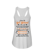 I HAVE BEST HUSBAND IN THE WORLD NOVEMBER Ladies Flowy Tank thumbnail