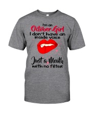 I DON'T HAVE AN INSIDE VOICE OCTOBER Classic T-Shirt thumbnail