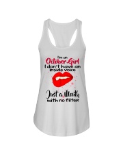 I DON'T HAVE AN INSIDE VOICE OCTOBER Ladies Flowy Tank thumbnail