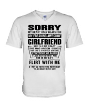 GIRLFRIEND-SORRY V-Neck T-Shirt thumbnail