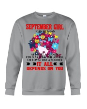 I CAN BE MEAN SEPTEMBER Crewneck Sweatshirt tile