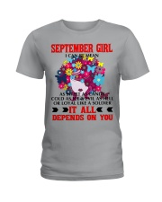 I CAN BE MEAN SEPTEMBER Ladies T-Shirt tile