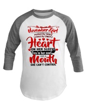 NOVEMBER GIRL Baseball Tee thumbnail