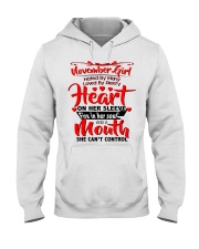 NOVEMBER GIRL Hooded Sweatshirt front