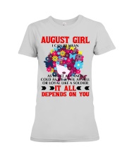 I CAN BE MEAN AUGUST Premium Fit Ladies Tee tile