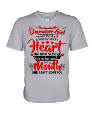 DECEMBER GIRL V-Neck T-Shirt thumbnail