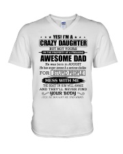 AWESOME DAD - 8 - DTS V-Neck T-Shirt tile