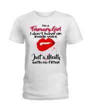 I DON'T HAVE AN INSIDE VOICE FEBRUARY Ladies T-Shirt tile
