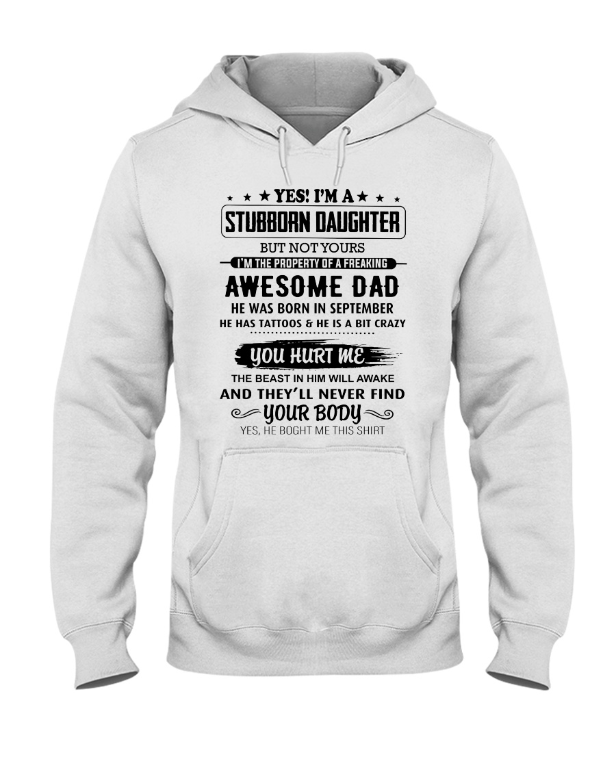 Stubborn Daughter - 9 Hooded Sweatshirt