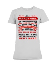 MY MIND IS DIRTY March Premium Fit Ladies Tee thumbnail