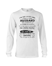 HUSBAND - CUSS A LOT Long Sleeve Tee tile