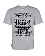 APRIL GIRL V-Neck T-Shirt tile