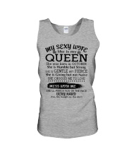 MY SEXY WIFE IS MY QUEEN October Unisex Tank thumbnail