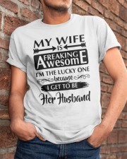 MY WIFE IS FREAKING AWESOME Classic T-Shirt apparel-classic-tshirt-lifestyle-26