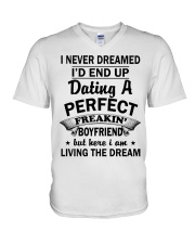 FREAKIN' BOYFRIEND NTA V-Neck T-Shirt tile