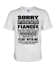 FIANCEE-SORRY V-Neck T-Shirt tile