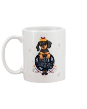 cup dachshund christmas Mug back