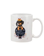 cup dachshund christmas Mug front