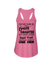 You Can't Scare Me - Crazy Daughter Ladies Flowy Tank thumbnail