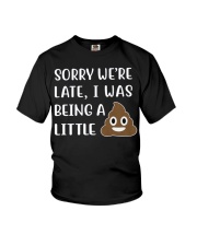 Sorry were late - kid Youth T-Shirt front