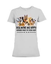 Dog Make Me Happy Premium Fit Ladies Tee thumbnail