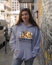 Dog Make Me Happy Hooded Sweatshirt lifestyle-unisex-hoodie-front-1