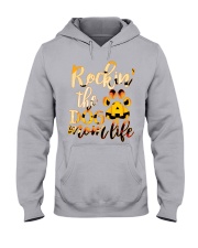 Rockin' Dog mom life Hooded Sweatshirt front