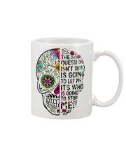 The question isn't who Mug front