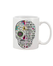 She has been through Mug front