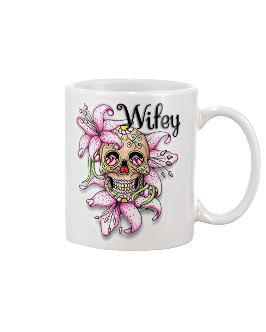 Sugar skull hubby and wifey mugs Mug