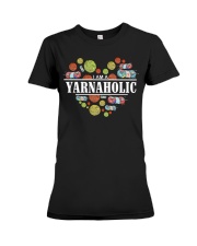 I Am A Yarnaholic Premium Fit Ladies Tee tile