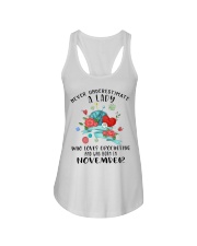 Lady Born in November Loves Crocheting Crochet 2 Ladies Flowy Tank tile