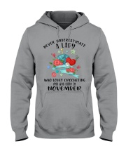 Lady Born in November Loves Crocheting Crochet 2 Hooded Sweatshirt tile
