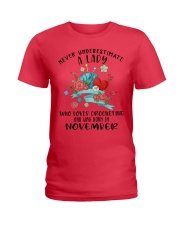 Lady Born in November Loves Crocheting Crochet 2 Ladies T-Shirt tile