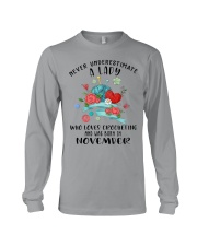 Lady Born in November Loves Crocheting Crochet 2 Long Sleeve Tee tile