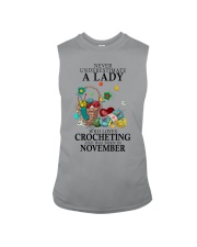 Lady Born in November Loves Crocheting Crochet Sleeveless Tee tile