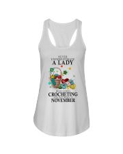 Lady Born in November Loves Crocheting Crochet Ladies Flowy Tank tile