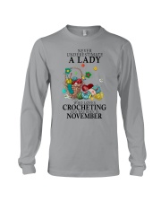 Lady Born in November Loves Crocheting Crochet Long Sleeve Tee tile